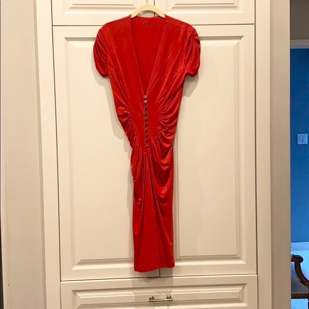 Roberto Cavalli matte jersey knit dress